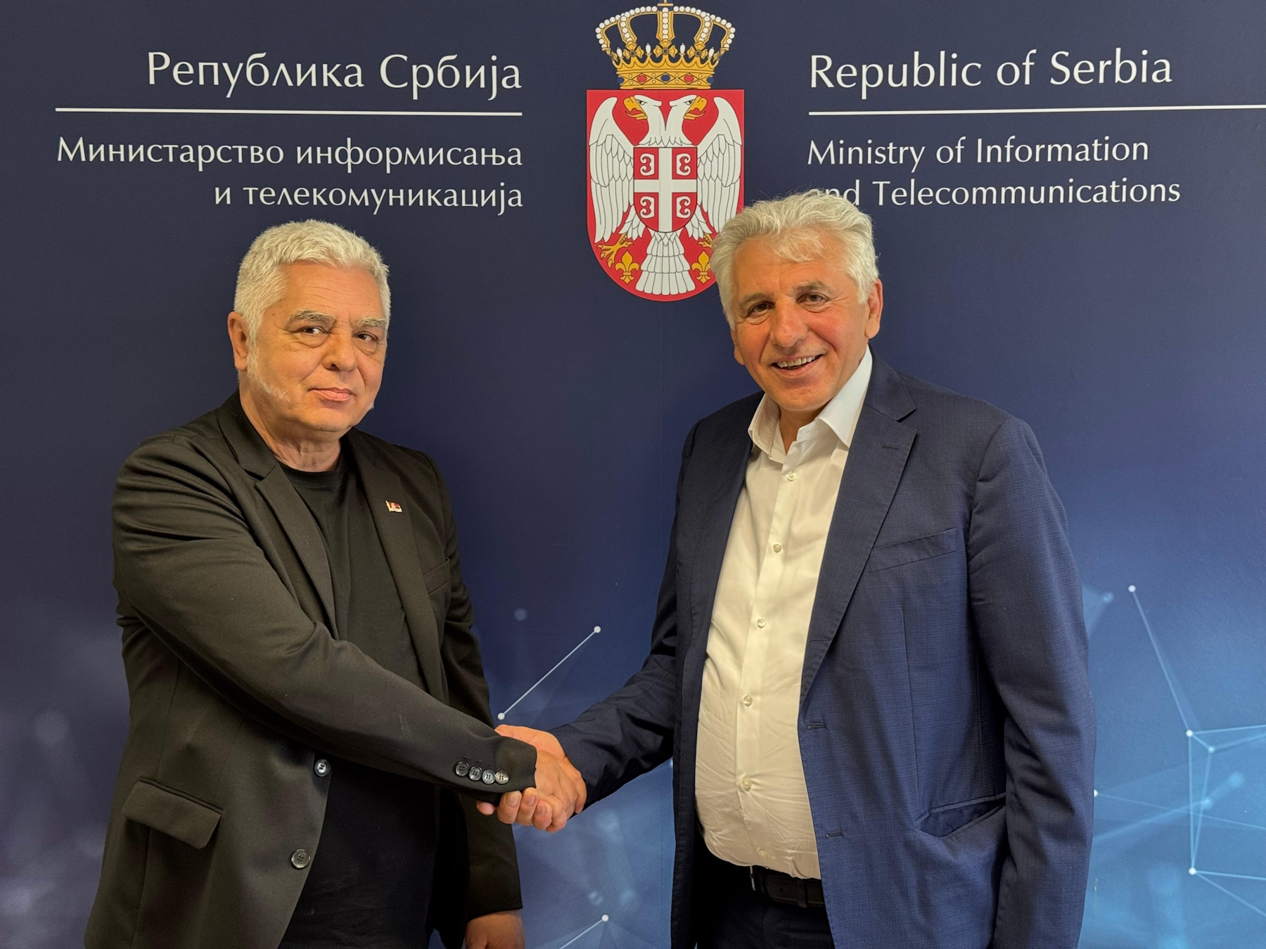 МИНИСТАР БРАТИНА СА ДИРЕКТОРОМ ПОШТЕ СРБИЈЕ АНЂЕЛКОВИЋЕМ